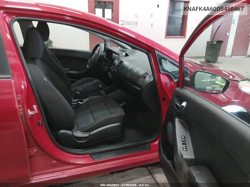 2016 Kia Forte Lx VIN: KNAFK4A60G5458467 Lot: 45540831