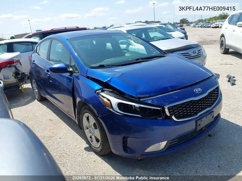 2017 Kia Forte Lx VIN: 3KPFL4A77HE009415 Lot: 20265872