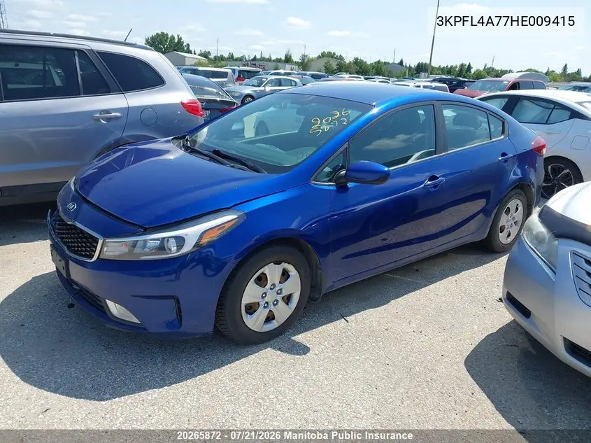 2017 Kia Forte Lx VIN: 3KPFL4A77HE009415 Lot: 20265872