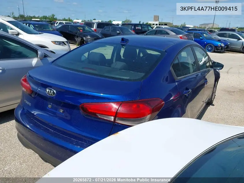 2017 Kia Forte Lx VIN: 3KPFL4A77HE009415 Lot: 20265872