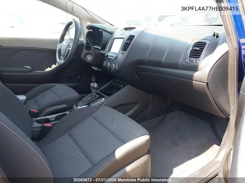 2017 Kia Forte Lx VIN: 3KPFL4A77HE009415 Lot: 20265872