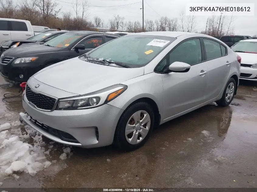 3KPFK4A76HE018612 2017 Kia Forte Lx
