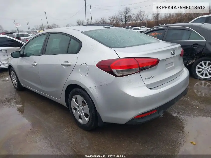 3KPFK4A76HE018612 2017 Kia Forte Lx