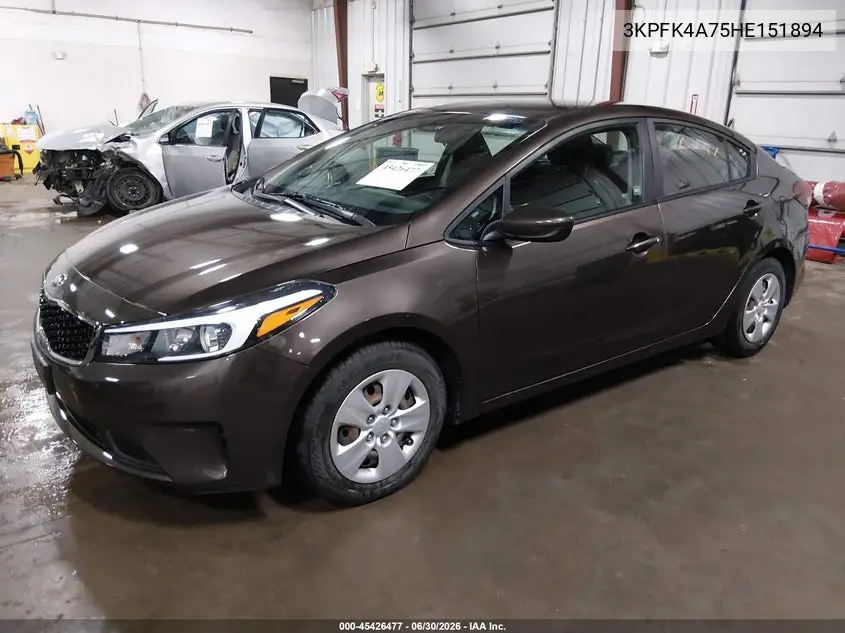 2017 Kia Forte Lx VIN: 3KPFK4A75HE151894 Lot: 45426477