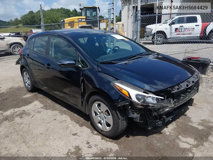 2017 Kia Forte Lx VIN: KNAFK5A83H5684429 Lot: 45538822