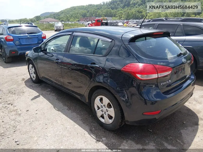 2017 Kia Forte Lx VIN: KNAFK5A83H5684429 Lot: 45538822