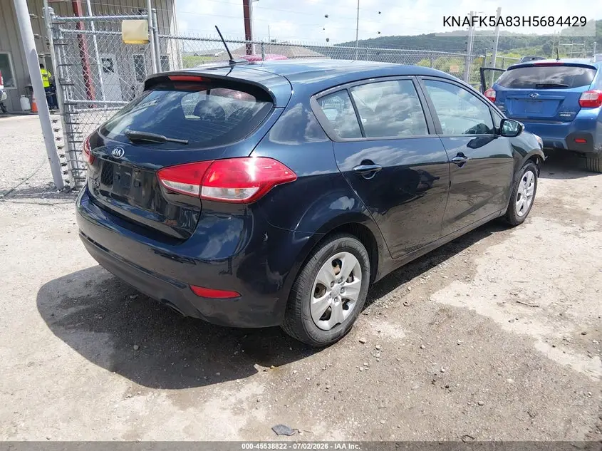 2017 Kia Forte Lx VIN: KNAFK5A83H5684429 Lot: 45538822