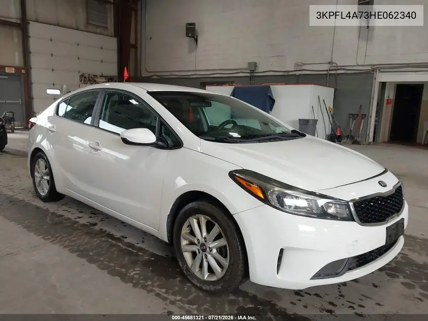 2017 Kia Forte S VIN: 3KPFL4A73HE062340 Lot: 45681321