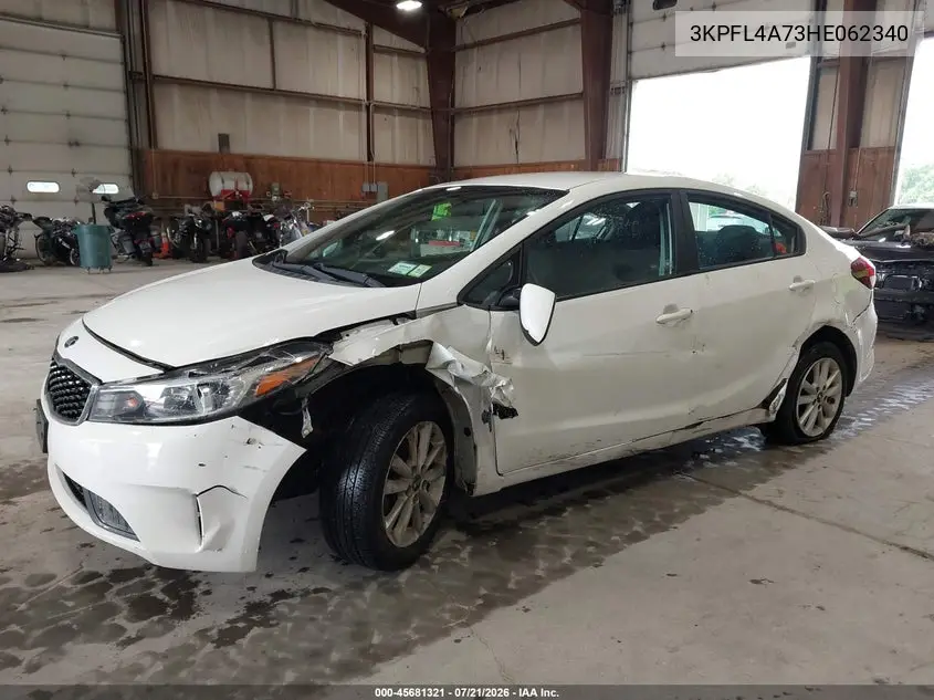 2017 Kia Forte S VIN: 3KPFL4A73HE062340 Lot: 45681321
