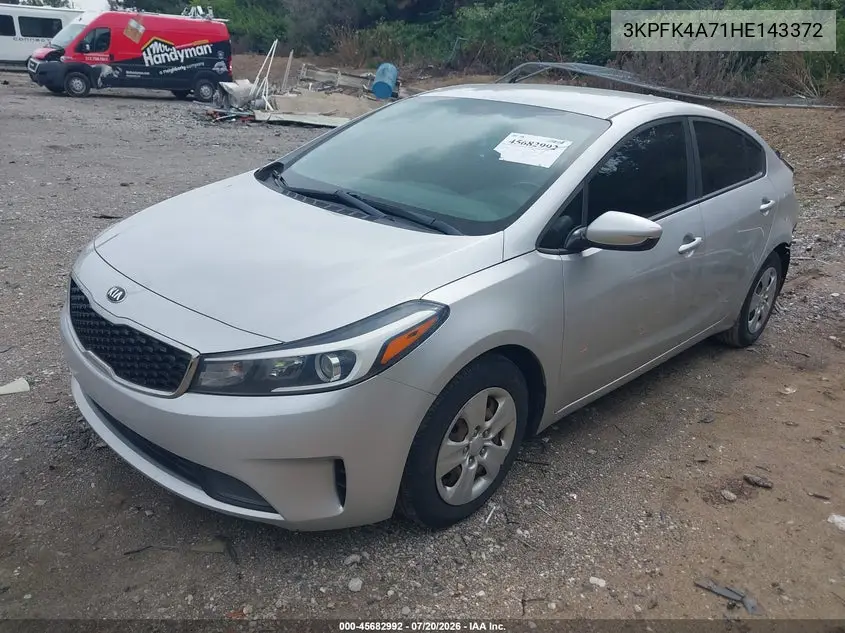 2017 Kia Forte Lx VIN: 3KPFK4A71HE143372 Lot: 45682992