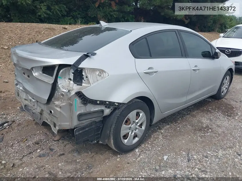 2017 Kia Forte Lx VIN: 3KPFK4A71HE143372 Lot: 45682992
