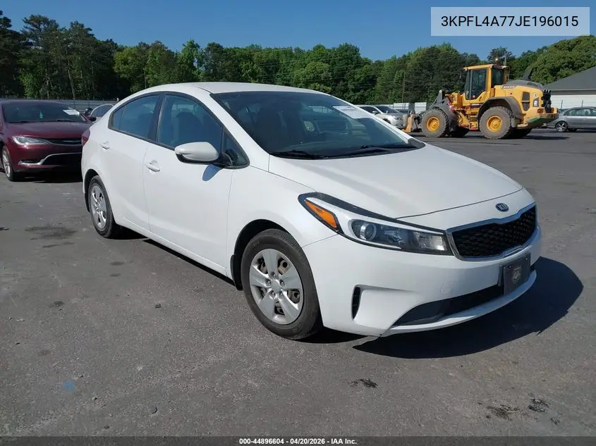 3KPFL4A77JE196015 2018 Kia Forte Lx