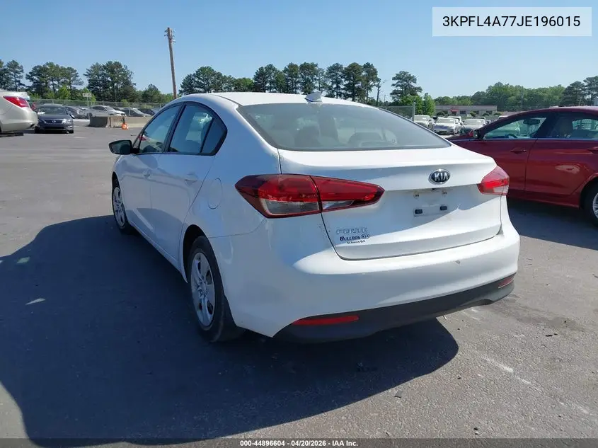 3KPFL4A77JE196015 2018 Kia Forte Lx