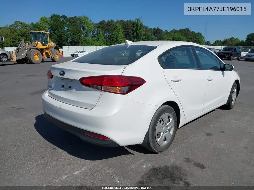 3KPFL4A77JE196015 2018 Kia Forte Lx