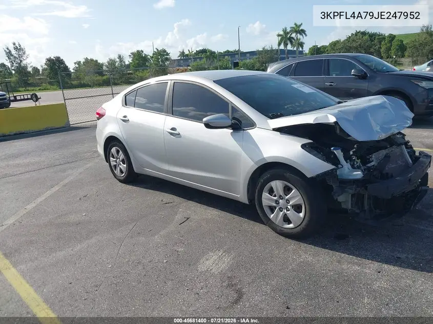 2018 Kia Forte Lx VIN: 3KPFL4A79JE247952 Lot: 45681400