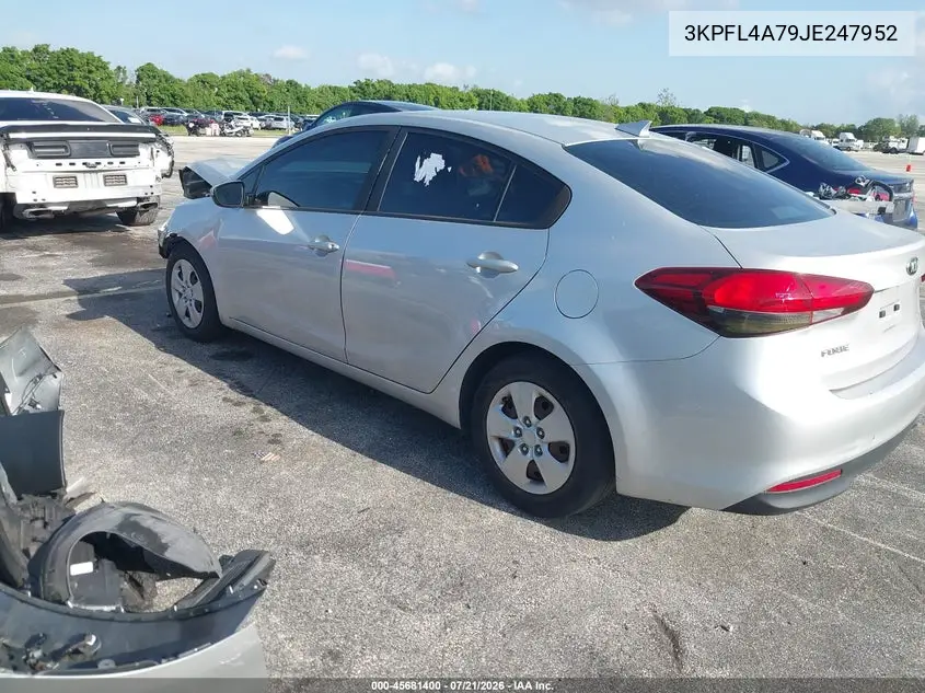 2018 Kia Forte Lx VIN: 3KPFL4A79JE247952 Lot: 45681400