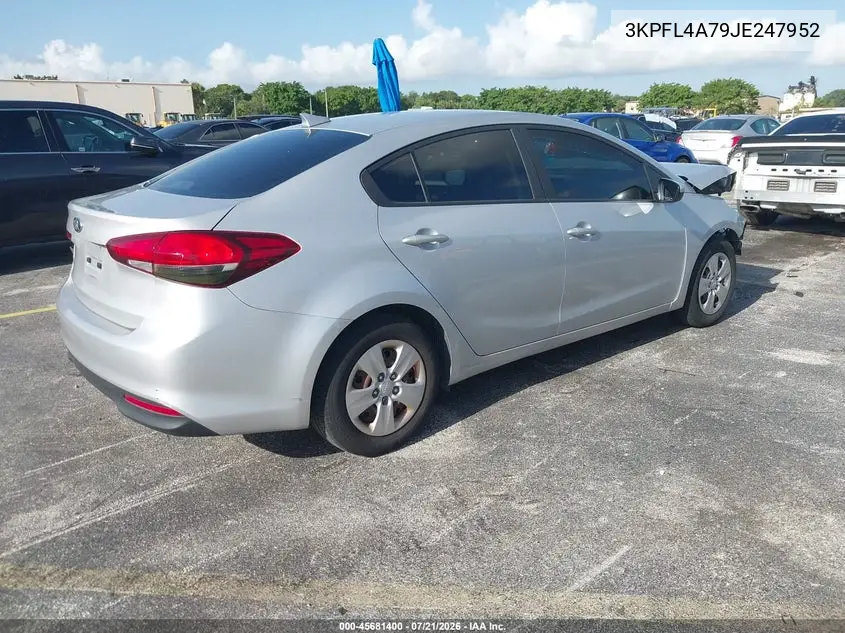 2018 Kia Forte Lx VIN: 3KPFL4A79JE247952 Lot: 45681400