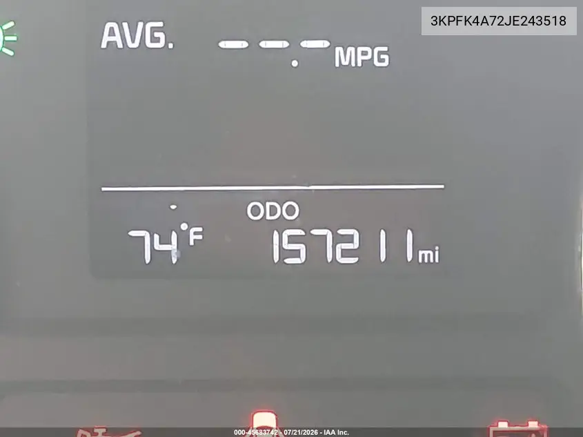 2018 Kia Forte Lx VIN: 3KPFK4A72JE243518 Lot: 45683742