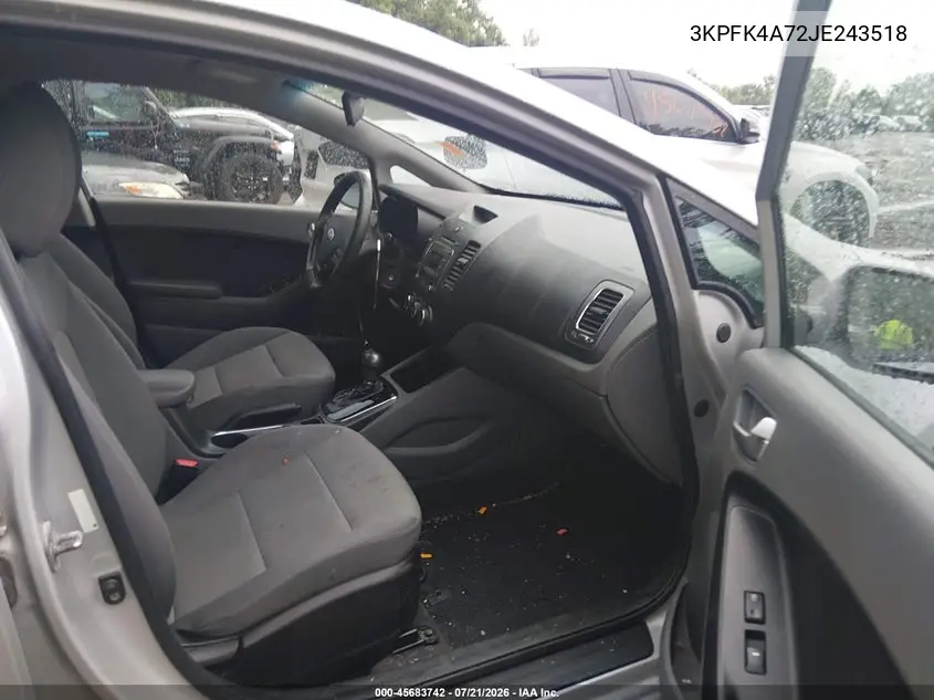 2018 Kia Forte Lx VIN: 3KPFK4A72JE243518 Lot: 45683742