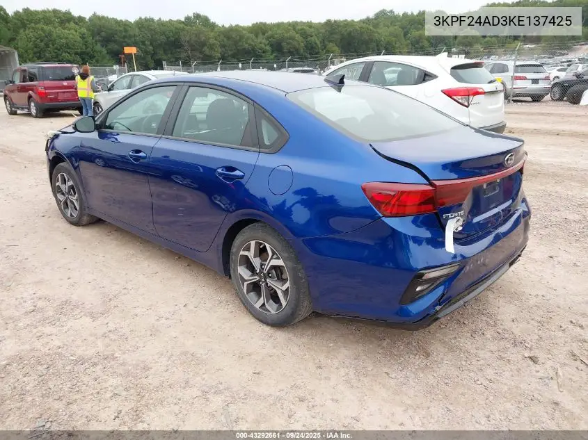 3KPF24AD3KE137425 2019 Kia Forte Lxs