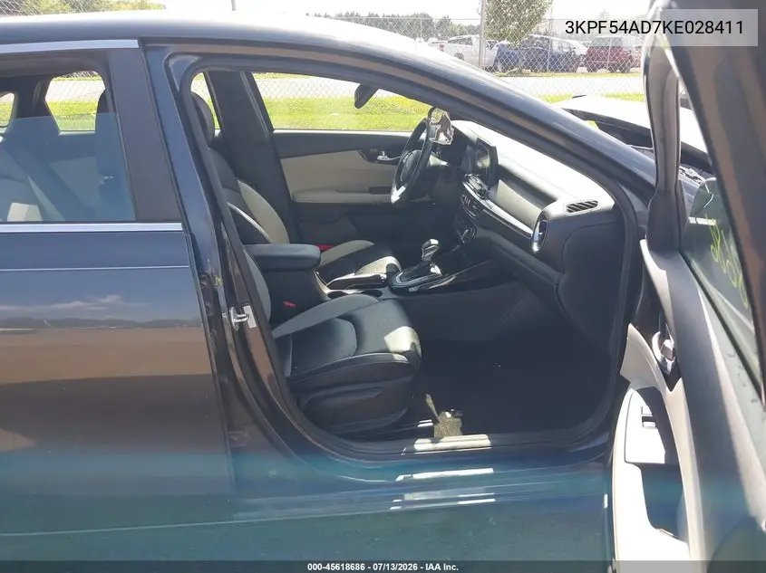 2019 Kia Forte Ex VIN: 3KPF54AD7KE028411 Lot: 45618686