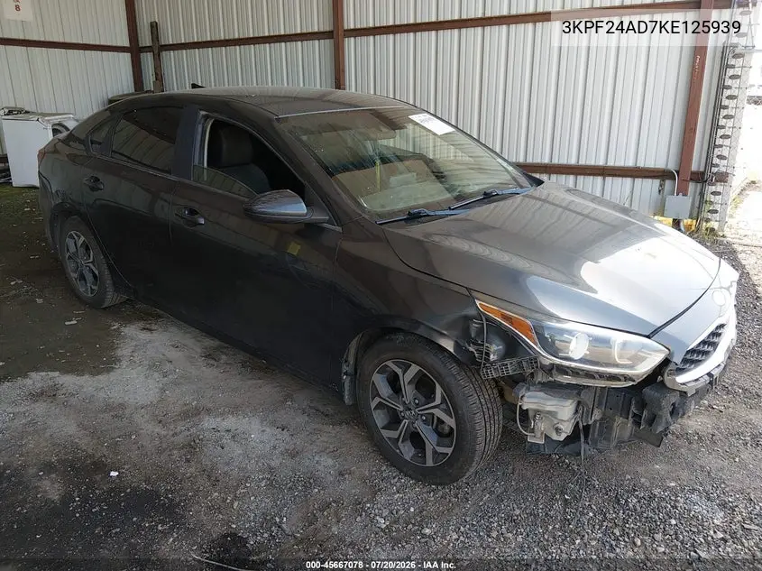 2019 Kia Forte Lxs VIN: 3KPF24AD7KE125939 Lot: 45667078
