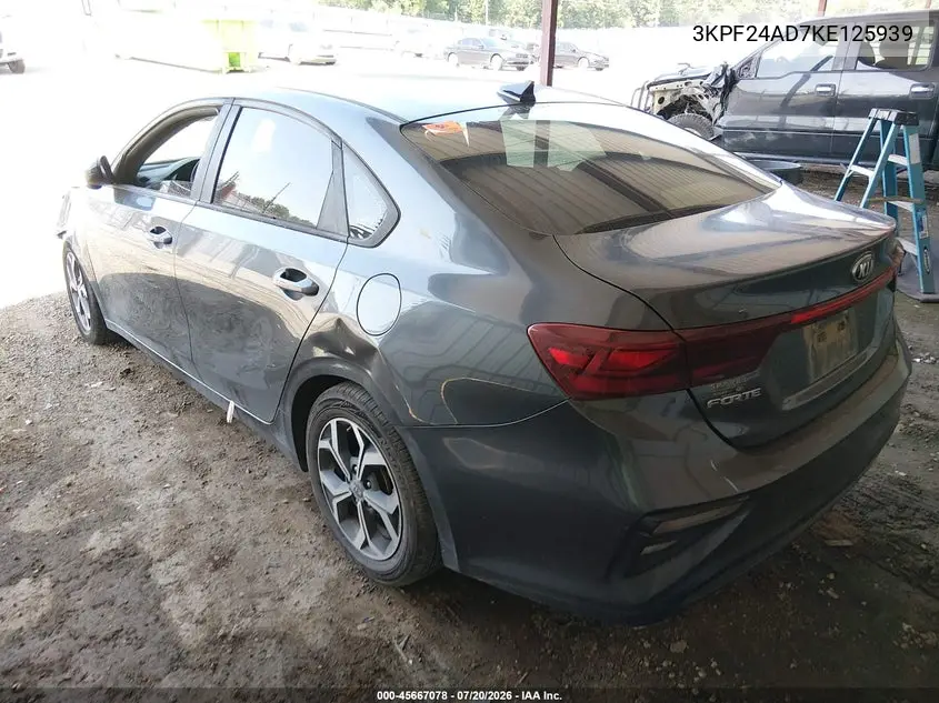 2019 Kia Forte Lxs VIN: 3KPF24AD7KE125939 Lot: 45667078