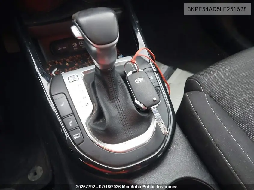 2020 Kia Forte Ex VIN: 3KPF54AD5LE251628 Lot: 20267792