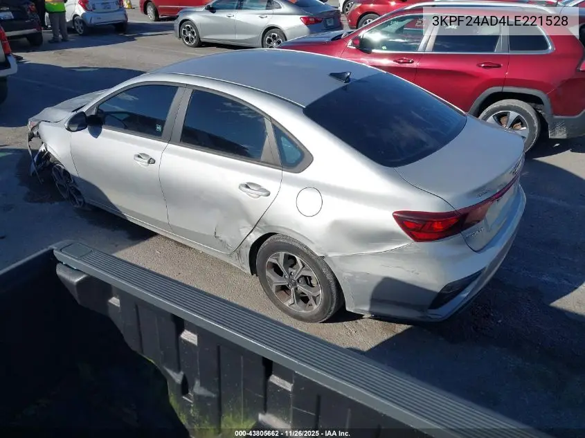 3KPF24AD4LE221528 2020 Kia Forte Lxs