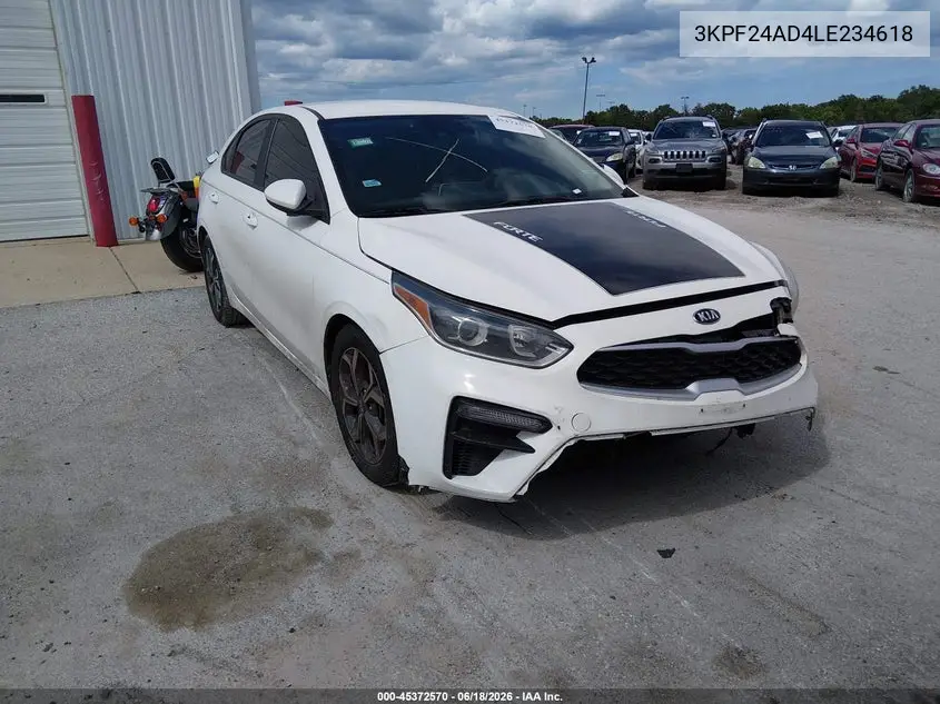 2020 Kia Forte Lxs VIN: 3KPF24AD4LE234618 Lot: 45372570