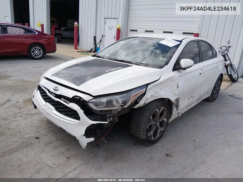 2020 Kia Forte Lxs VIN: 3KPF24AD4LE234618 Lot: 45372570