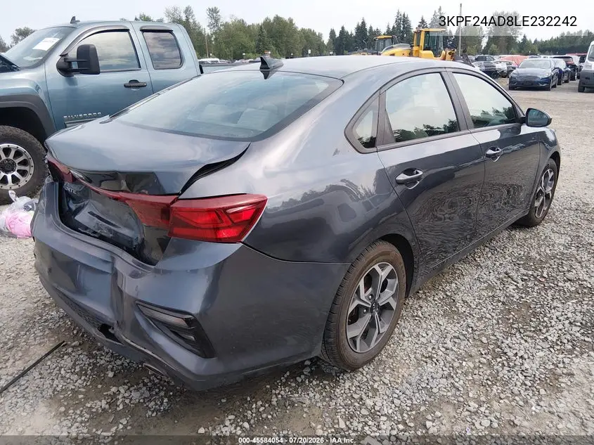 2020 Kia Forte Lxs VIN: 3KPF24AD8LE232242 Lot: 45584054