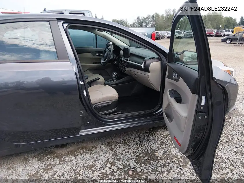 2020 Kia Forte Lxs VIN: 3KPF24AD8LE232242 Lot: 45584054