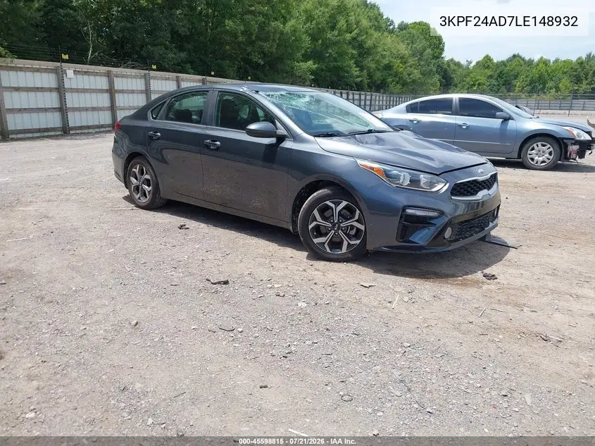 2020 Kia Forte Lxs VIN: 3KPF24AD7LE148932 Lot: 45598815
