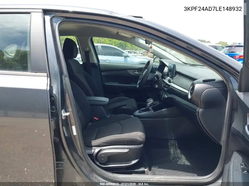 2020 Kia Forte Lxs VIN: 3KPF24AD7LE148932 Lot: 45598815