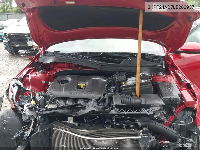 2020 Kia Forte Lxs VIN: 3KPF24AD7LE260937 Lot: 45682129