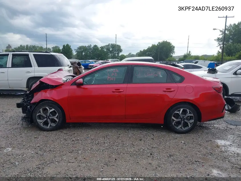 2020 Kia Forte Lxs VIN: 3KPF24AD7LE260937 Lot: 45682129