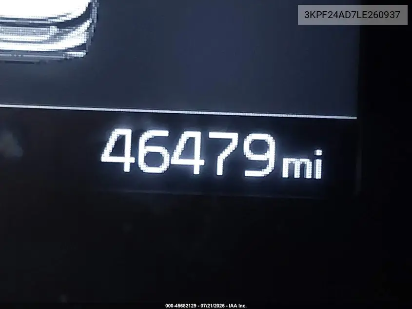 2020 Kia Forte Lxs VIN: 3KPF24AD7LE260937 Lot: 45682129