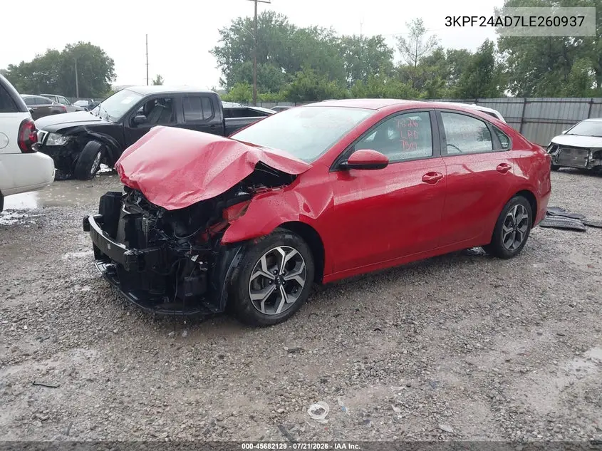 2020 Kia Forte Lxs VIN: 3KPF24AD7LE260937 Lot: 45682129