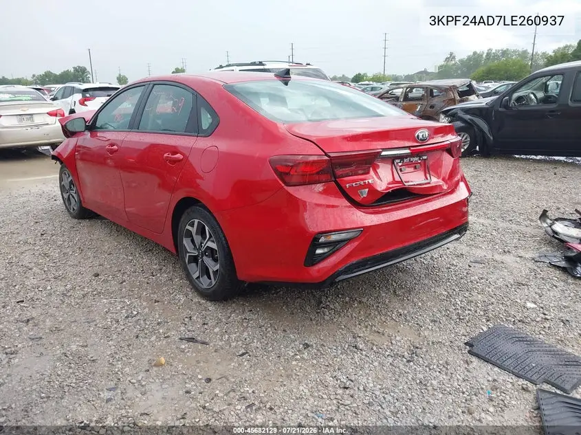 2020 Kia Forte Lxs VIN: 3KPF24AD7LE260937 Lot: 45682129
