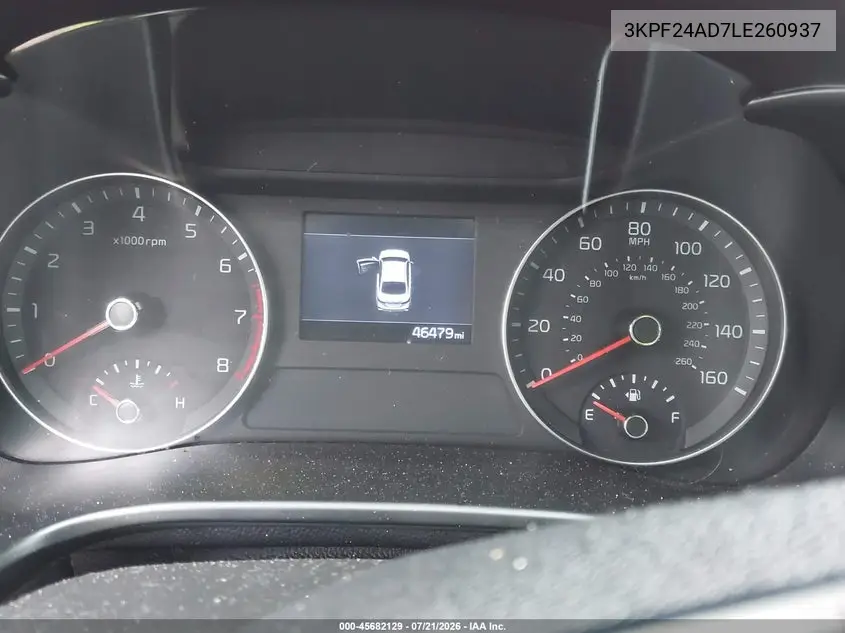 2020 Kia Forte Lxs VIN: 3KPF24AD7LE260937 Lot: 45682129