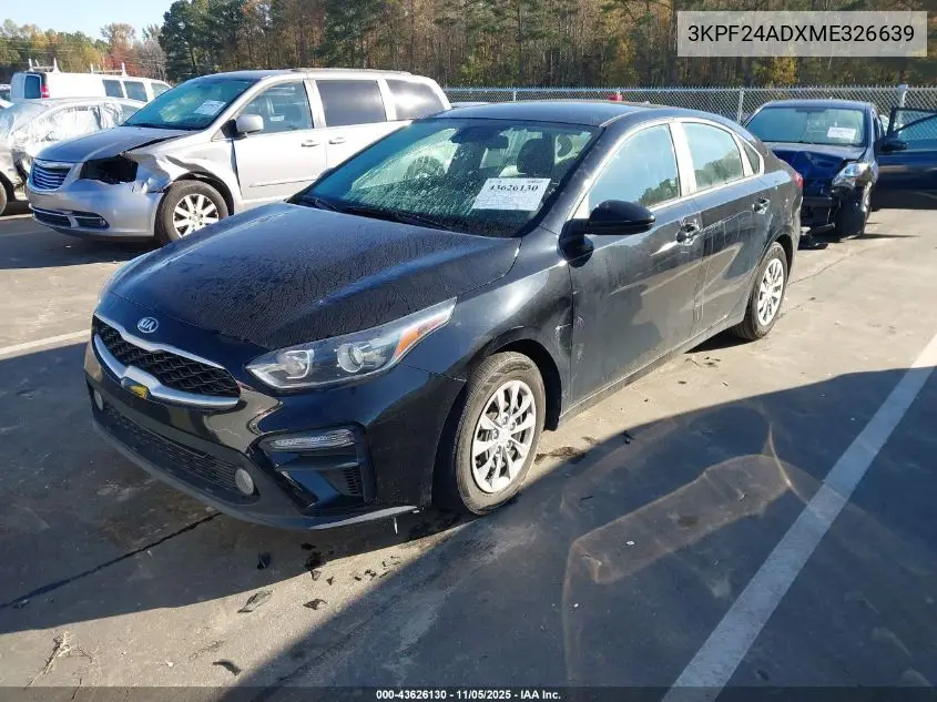 3KPF24ADXME326639 2021 Kia Forte Fe
