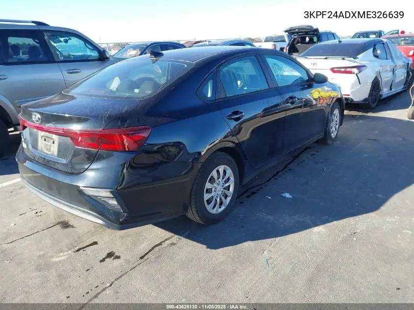 3KPF24ADXME326639 2021 Kia Forte Fe