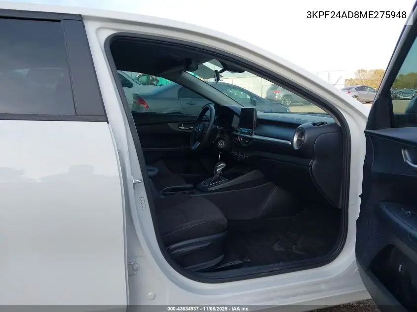 3KPF24AD8ME275948 2021 Kia Forte Fe