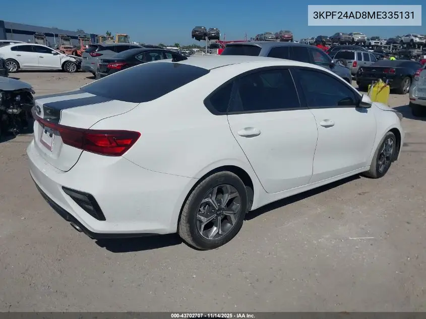 3KPF24AD8ME335131 2021 Kia Forte Lxs