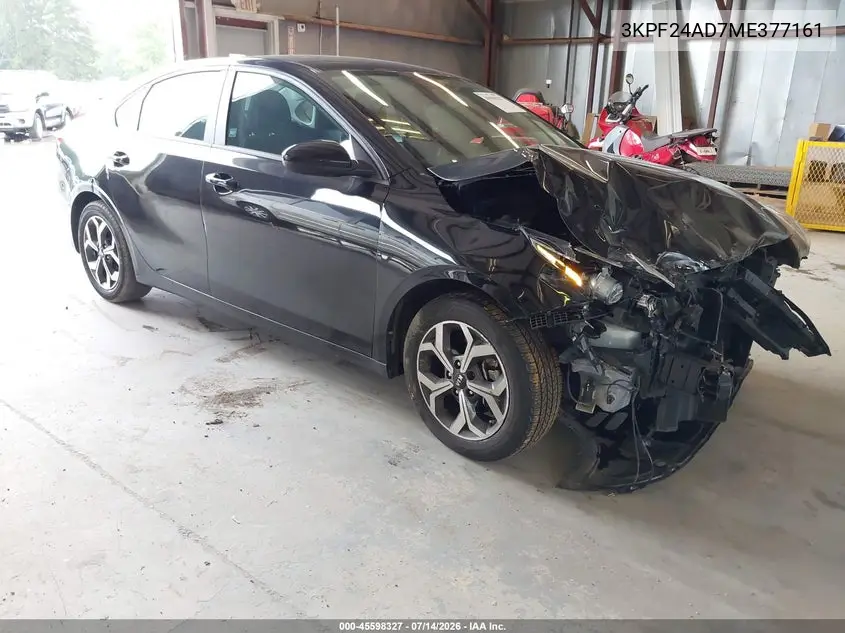 2021 Kia Forte Lxs VIN: 3KPF24AD7ME377161 Lot: 45598327