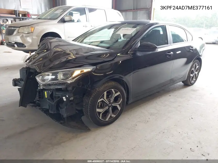 2021 Kia Forte Lxs VIN: 3KPF24AD7ME377161 Lot: 45598327
