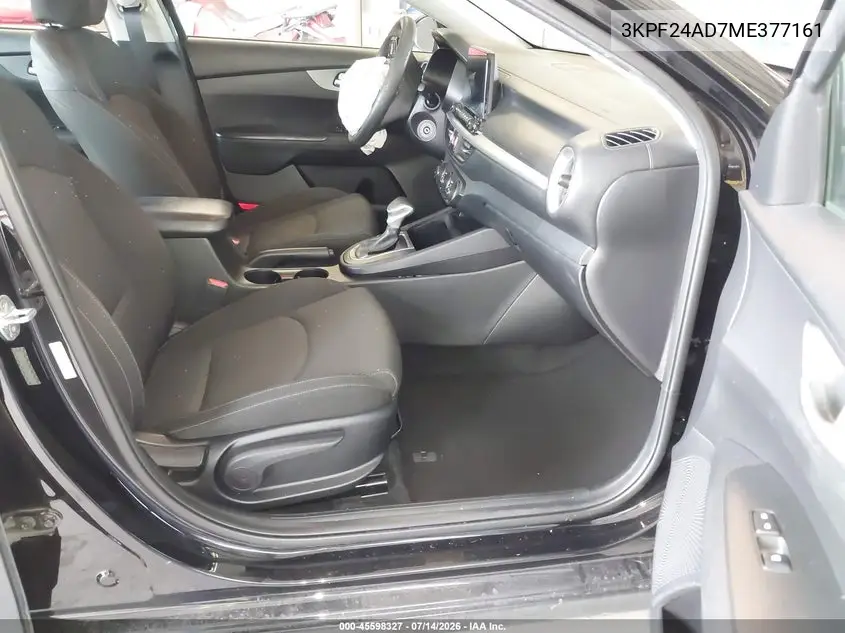 2021 Kia Forte Lxs VIN: 3KPF24AD7ME377161 Lot: 45598327