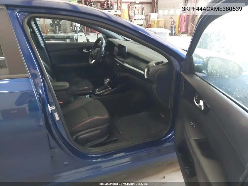 2021 Kia Forte Gt VIN: 3KPF44ACXME380539 Lot: 45625884
