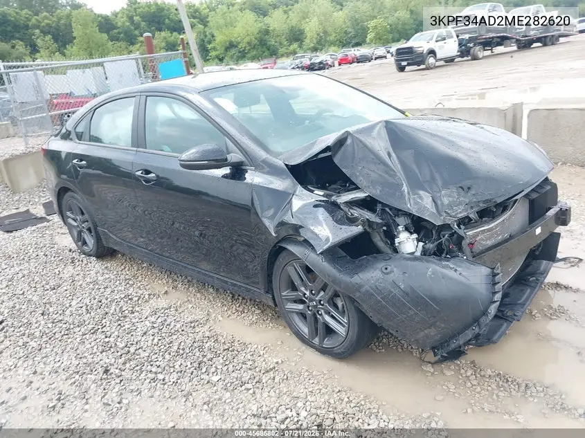 2021 Kia Forte Gt-Line VIN: 3KPF34AD2ME282620 Lot: 45685802